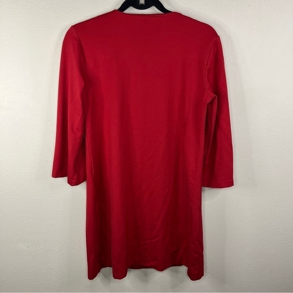 Small J McLaughlin Red Dress Event Party Cocktail Wedding Stretch - Picture 5 of 9